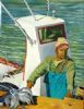 "Fisherman with Fish/Hout Bay Harbour"