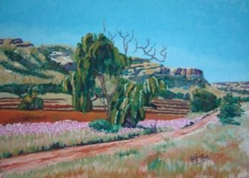 "Road and Willow Trees 2"