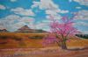 "Peach Tree in Winter Landscape"