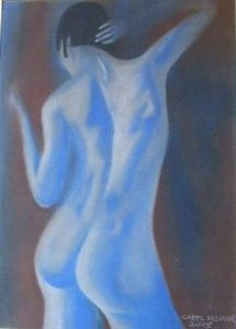 "Nude in Blue"