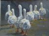 "Geese at Dawn Departure"