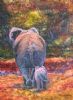 "Elephant mother and Child"