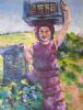"Xhosa Woman Picking Grapes Nr 4"