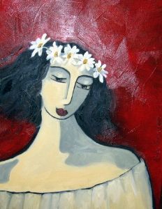 "Girl with Daisy Chain"