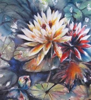 "Waterlilies on the Pond"