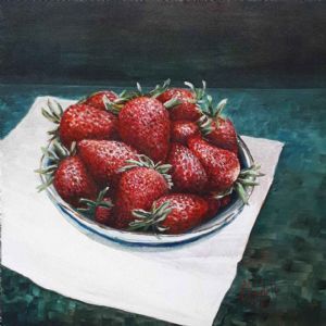 "Strawberries in a Bowl"