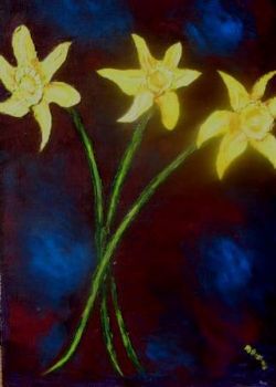 "Trio of Daffodils"