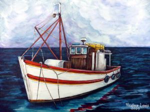 "Fishing Under Stormy Skies "