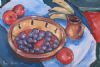 "Plums in a Pottery Bowl"