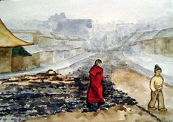 "In Sikkim - a Monk in the Mist"