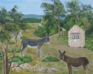 "Donkeys at Midday"