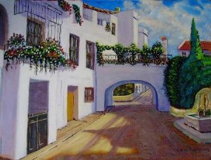 "Tuscan Street Scene"