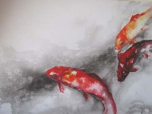 "Monotone Koi Fish No. 2"
