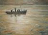 "Boats at sunset"