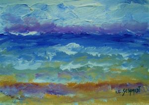 "Lilac Clouds And Pastel Sea"