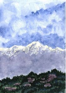 "Dawn over Kanchenjunga, Darjeeling"