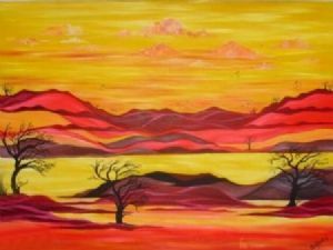 "Africa - Our Sun Sets in Crimson"