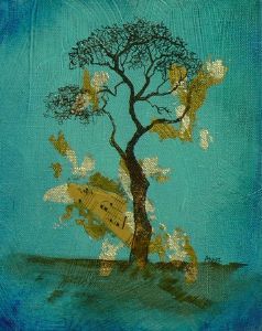 "Tree on Blue"