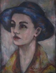 "Regal Lady with Hat"