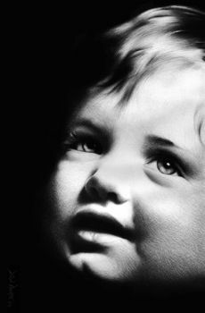 "Charcoal Portrait of Child - Master Kent"