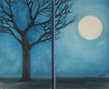 "Tree in moonlight"