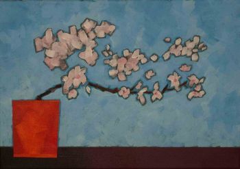 "Peach Blossom Still Life"