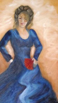 "Lady with Red Fan"