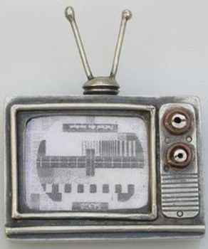 "TV brooch"