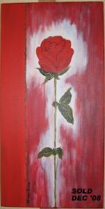 "single red rose no.1"