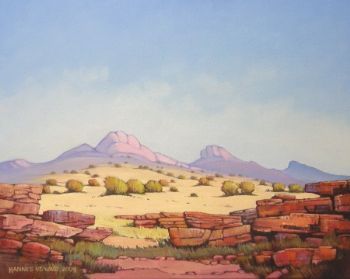 "Sun-drenched Veld & Rocky Hills, Great Karroo"