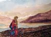 "Woman Walking Ladakh, India"