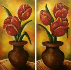 "Red Poppies (set of 2)"