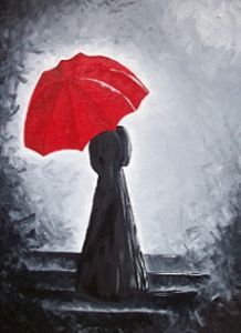 "Slanting Red Gaze"