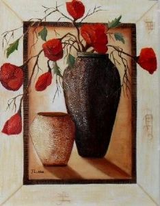 "Magnolias in Vase 1"
