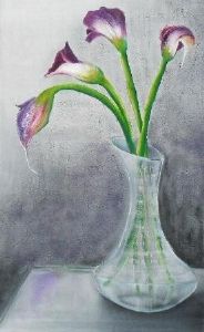"Cala Lilies in Vase"