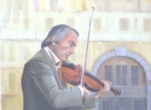 "Violinist in Venice"