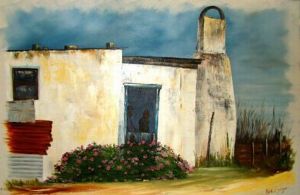 "Little House with Flowers"
