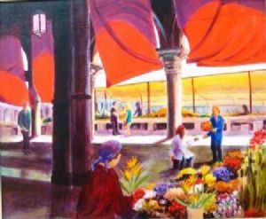 "The Flower Seller, Venice"