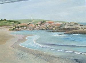 "Tieties Bay Scene RESERVED"