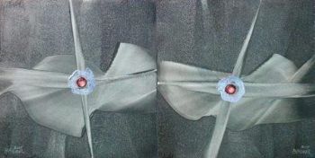 "Mars Rose Diptych"