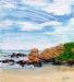 Sketch for Rocks at Leisure Bay