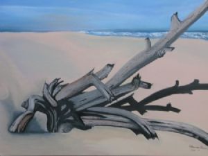 "Driftwood on the Beach"