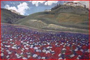 "Tuscan Poppy Fields"