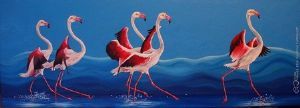 "Dancing Flamingos"