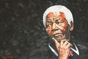 "Nelson mandela on Black"