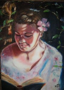 "Girl reading"