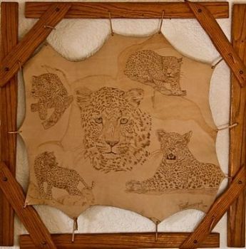 "Leopards on Leather"