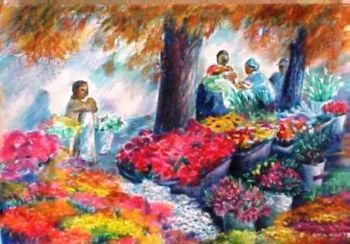 "Flower sellers in Plumstead"