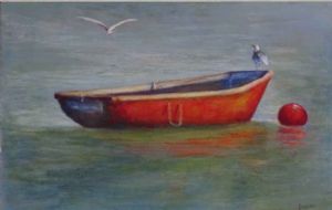 "Seagull on Dinghy"