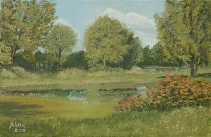 "Lake and Trees"